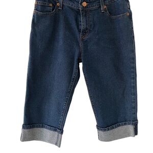 Levi’s 515  denim cuffed peddle pusher capris 5 Pocket Jeans